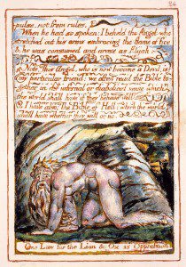 A plate from William Blake's The Marriage of Heaven and Hell.