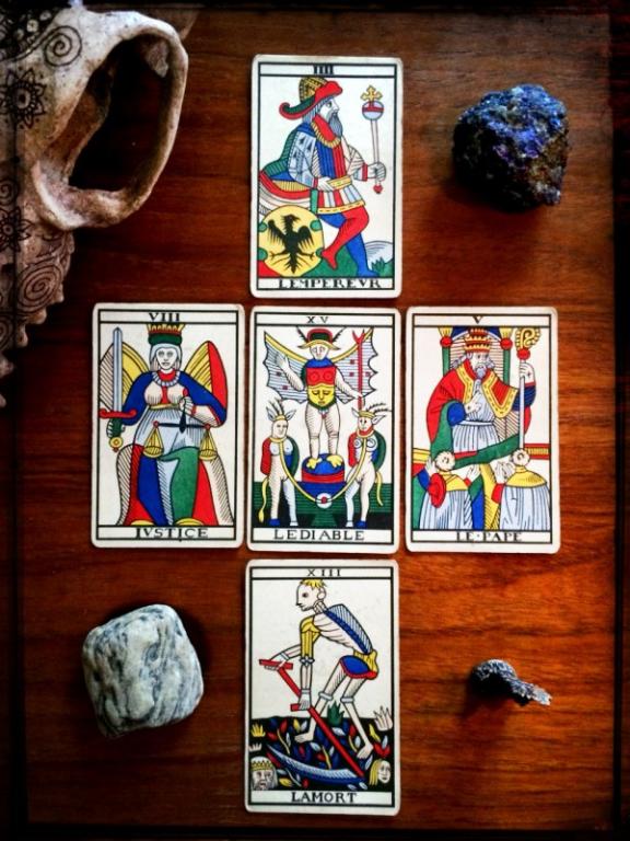 Jean Noblet Marseille Tarot, reconstructed by Jean-Claude Flornoy (Photo: Camelia Elias)