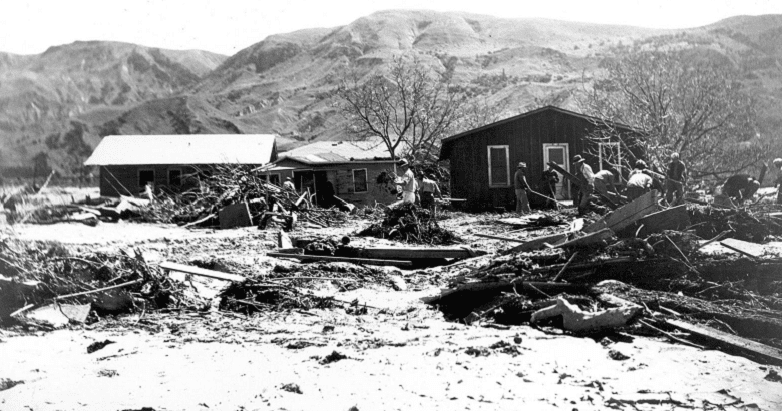 Aftermath of the St. Francis Dam catastrophe