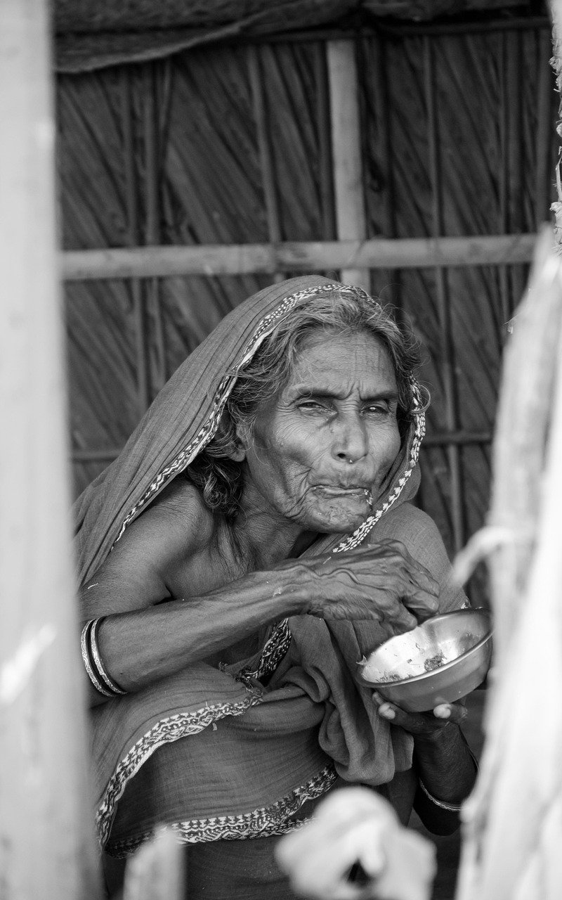 Widow eating 
