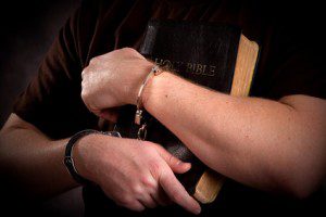 Handcuffs & Bible