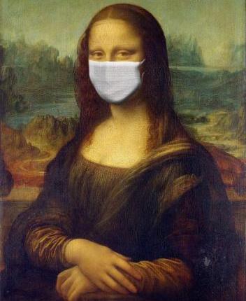 "Mona Lisa Mask Coronavirus Pandemic" via pixabay.com