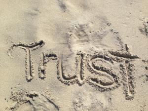 Trust written in the sand