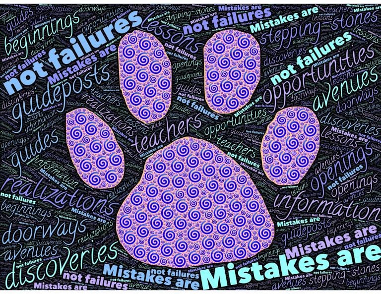 Mistakes are a natural part of any process, and need to be worked with.
