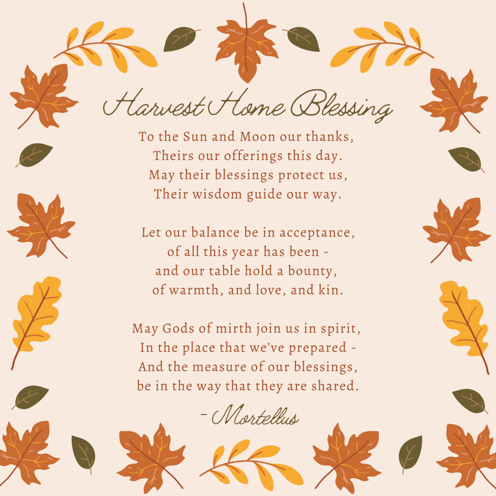 Harvest Home Blessing