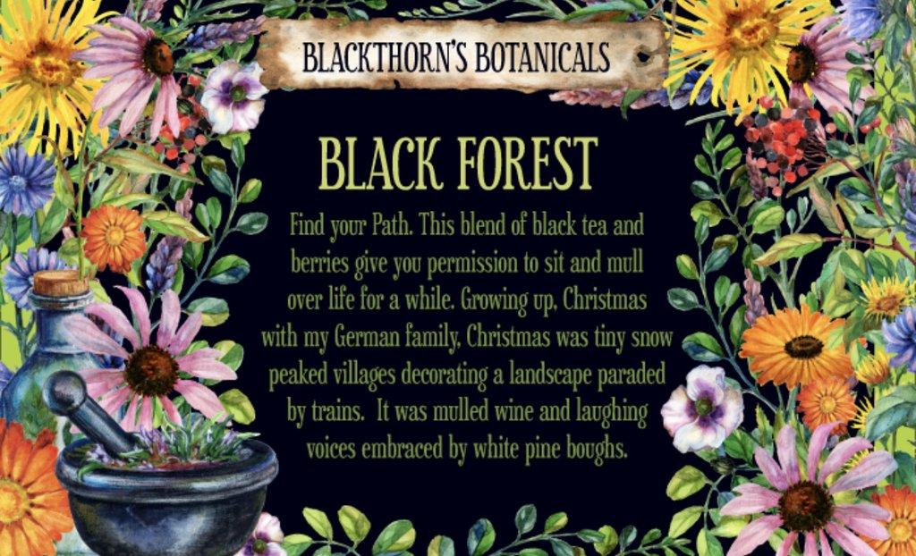 Blackthorn Botanicals Black Forest Tea - Photo by Amy Blackthorn