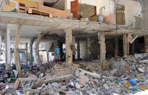 destruction in Gaza