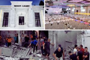 Israel turned a wedding hall in the Nuseirat refugee camp into rubble.