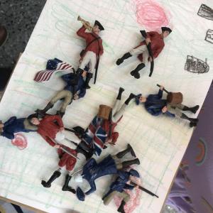 toy soldiers from the American Revolutionary War