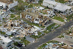 Homes destroyed by horricane