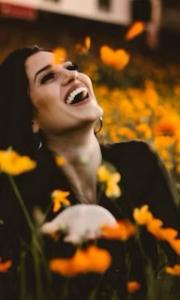 Woman celebrates grace in success