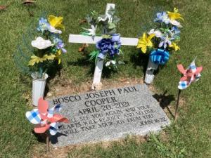 Gravesite of stillborn child.