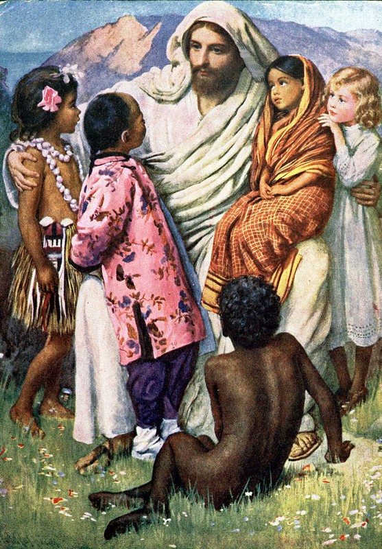 Image: Jesus comforting Children by James Shepard on Flickr