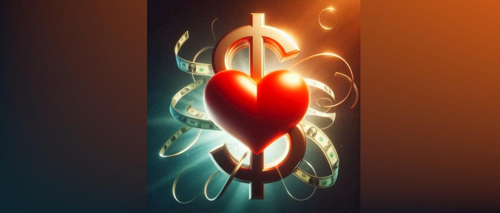 Image of love of money by Microsoft Designer