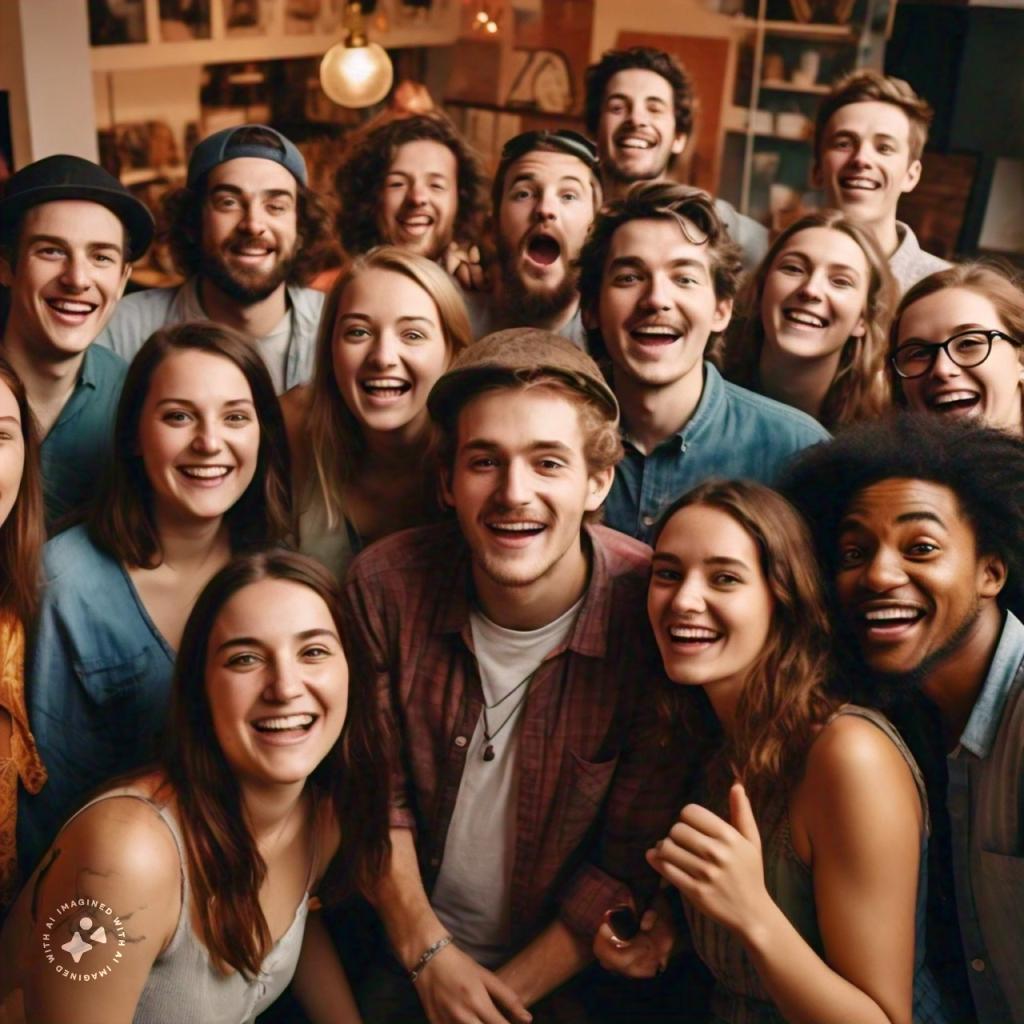 18 to 30 age group with smiles created by Meta AI