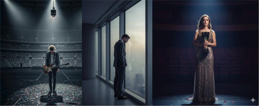 Unfulfilling Success. Images by Veo from suggestions by Dorian Scott Cole