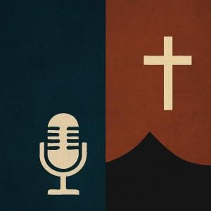 A microphone and cross/ 