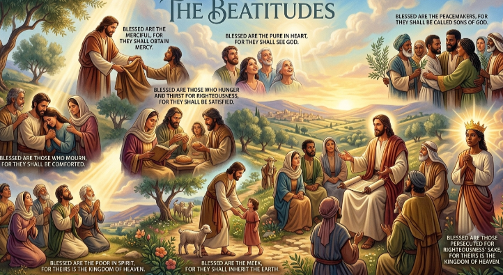 Beatitudes. God. Sermon On The Mount