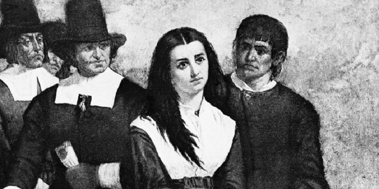 What if the Church focused on its own sin instead of the sins of others? Two puritan men looking condemningly on puritan woman
