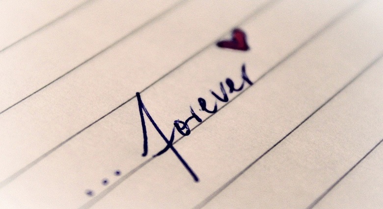 Should You Be Loyal to Your Church? Handwritten word "forever" with heart on lined paper