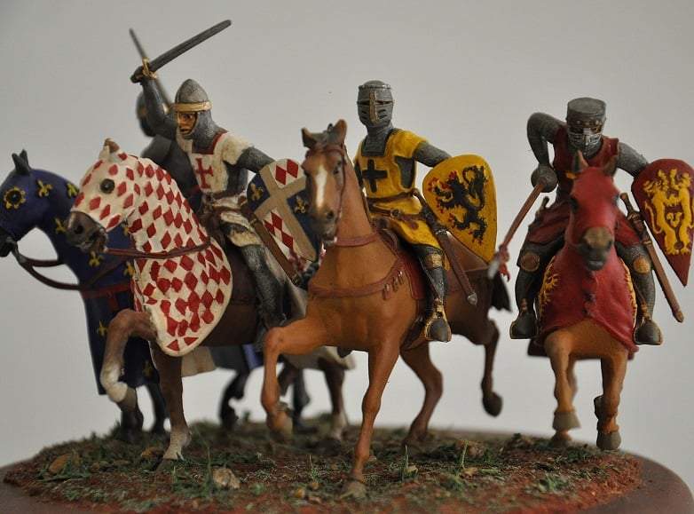 Facing the Forgotten Martyrs (The Ones We Killed). Image of four crusaders on horses