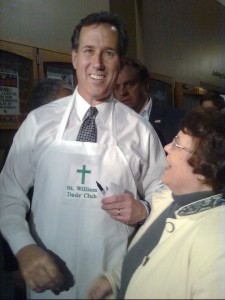 Kathy with Rick Santorum