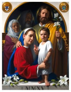 The Holy Family featured on the icon for the World Meeting of Families includes Jesus' grandparents, Joachim and Anna 