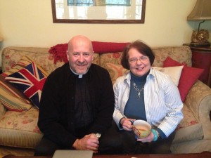 Kathy with Fr Longenecker