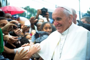 Pope Francis at Vargihna  By Tânia Rêgo/ABr (Agência Brasil) [CC BY 3.0 br (http://creativecommons.org/licenses/by/3.0/br/deed.en)], via Wikimedia Commons