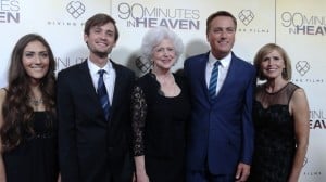 Tyler Smith (L) and Michael W. Smith (R) with Michael's mother-in-law on the red carpet