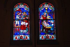 Clerestory Windows - Nativity and Presentation in the Temple