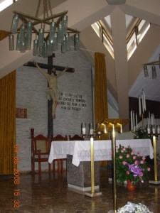 The altar where Archbishop Romero was gunned down