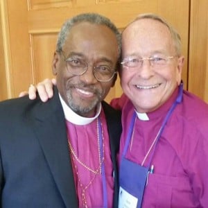 Presiding Bishop Curry with Bishop Gene Robinson