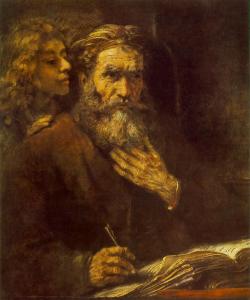 St Matthew by Rembrandt 