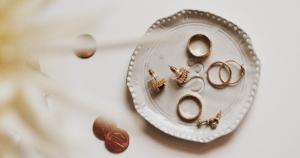 jewelry in dish