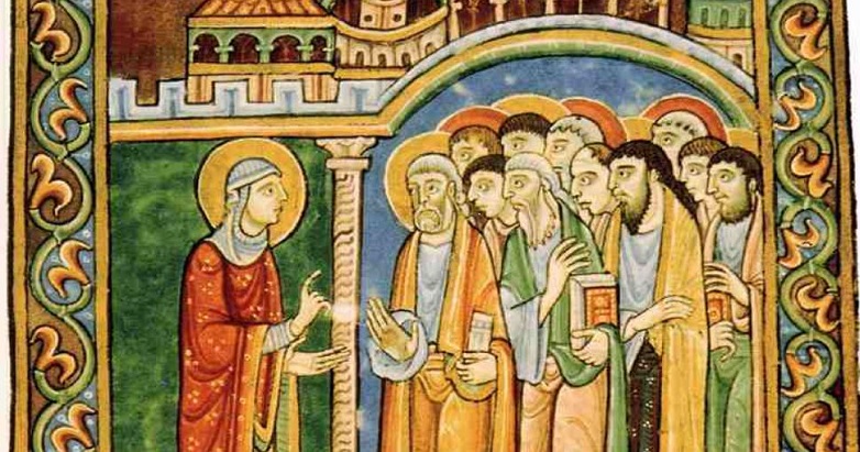 Mary Magdalene preaches to the apostles