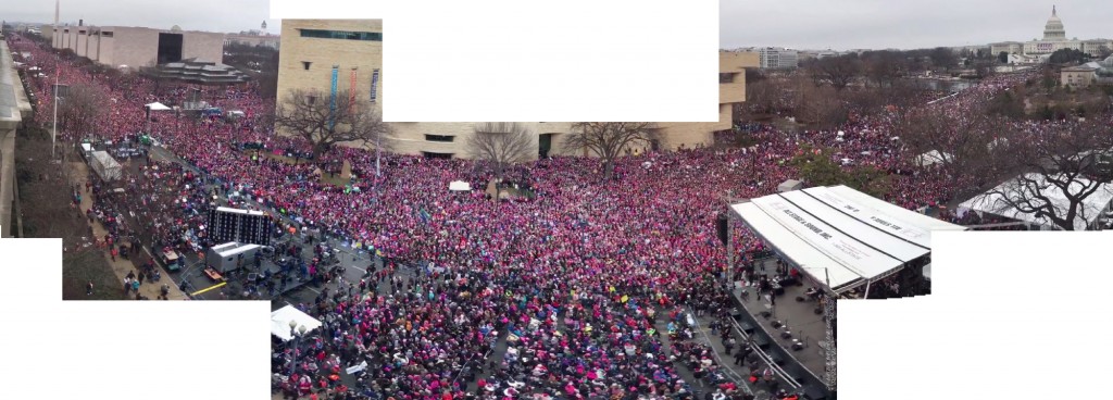 The Women's March in Washington D.C. on Jan 21, 2017