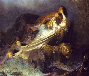 Rembrandt, Rape of Prosperina