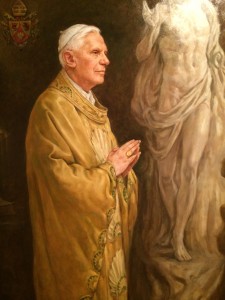 A really lovely portrait of Benedict XVI by Igor Babailov