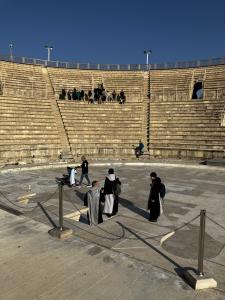 monks at roman theatger