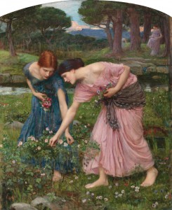 "Gather ye Rosebuds" by John William Waterhouse (wikimedia)