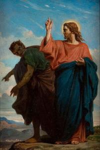 “The Temptation of Christ” (1600-1630) by the Flemish painters Denis van Alsloot and Hendrick de Clerck