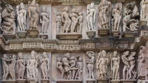 An example of overt sexuality in ancient cultures at Lakshmi Temple in India.