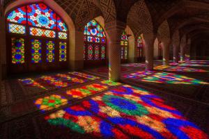 The Nasir-al-Mulk Mosque in-Shiraz, Iran.-
