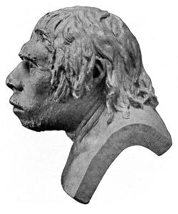 Neanderthal sculpture