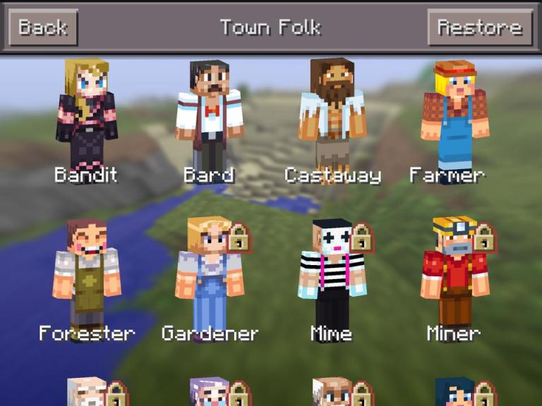 minecraft minecraft pocket edition town folk skin