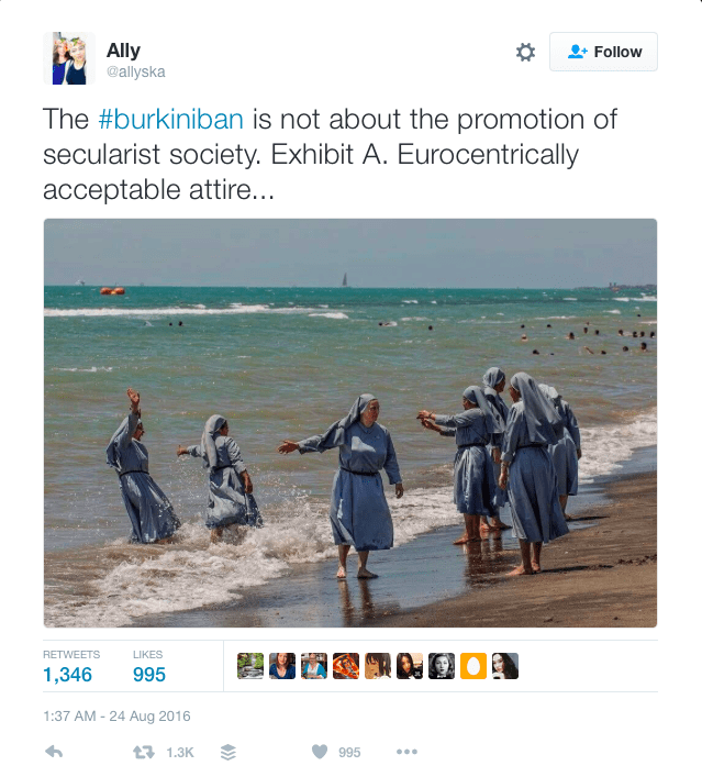 Still more nuns on the beach