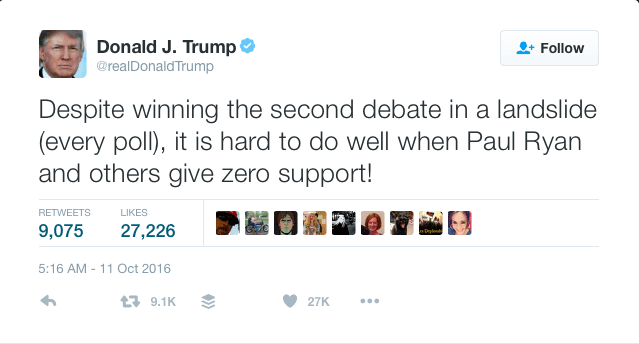 Trump lying