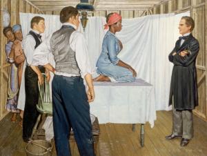Artist Robert Thom's painting of J. Marion Sims, ca. 1952