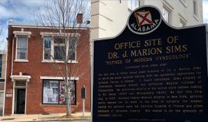 Sims' Office Building and Historic Marker